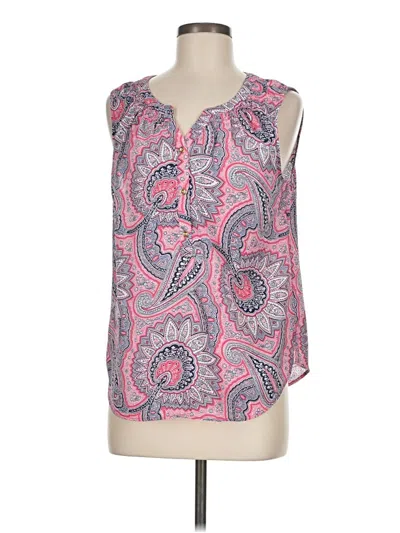 Pre-owned Talbots Sleeveless Blouse In Pink