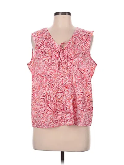Pre-owned Talbots Sleeveless Blouse In Pink