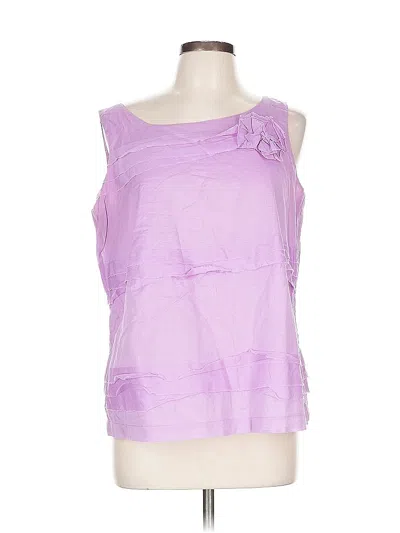 Pre-owned Talbots Sleeveless Blouse In Purple