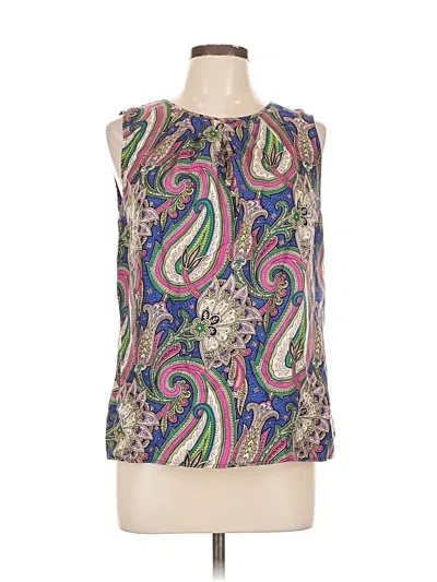 Pre-owned Talbots Sleeveless Blouse In Purple