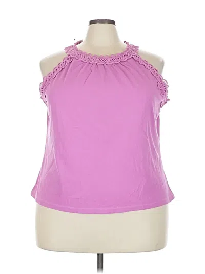 Pre-owned Talbots Sleeveless Blouse In Purple