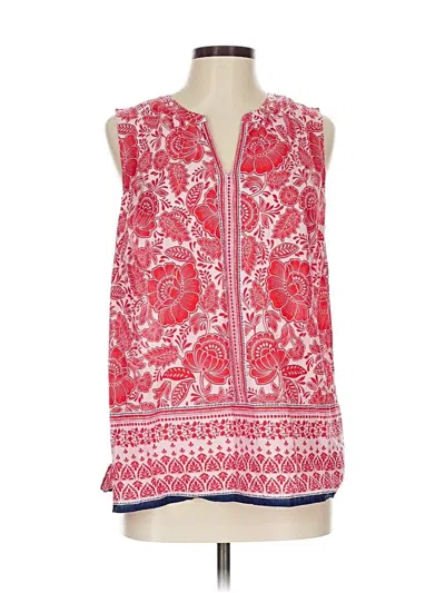 Pre-owned Talbots Sleeveless Blouse In Red