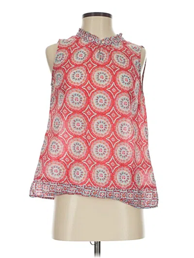 Pre-owned Talbots Sleeveless Blouse In Red