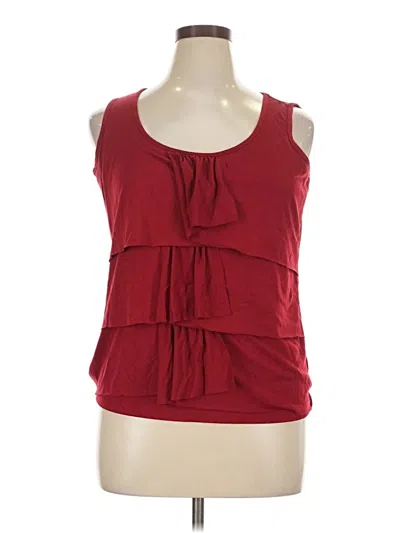 Pre-owned Talbots Sleeveless Blouse In Red