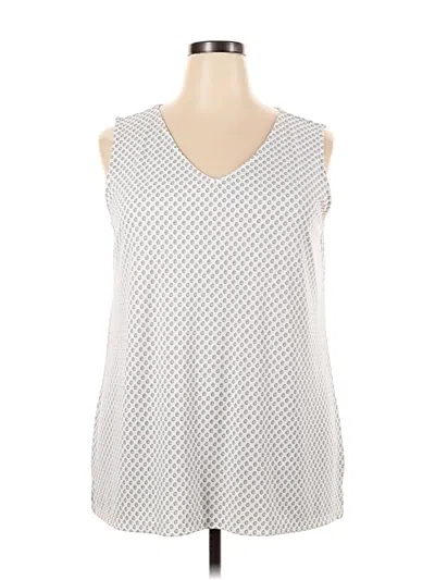 Pre-owned Talbots Sleeveless Blouse In Silver