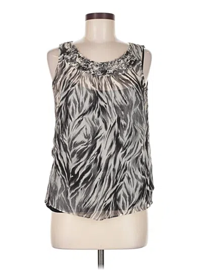 Pre-owned Talbots Sleeveless Blouse In Silver