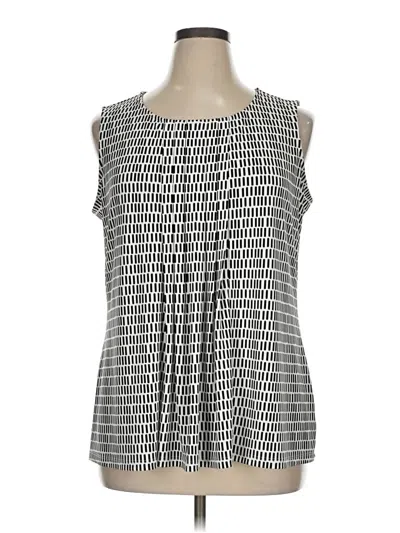 Pre-owned Talbots Sleeveless Blouse In Silver