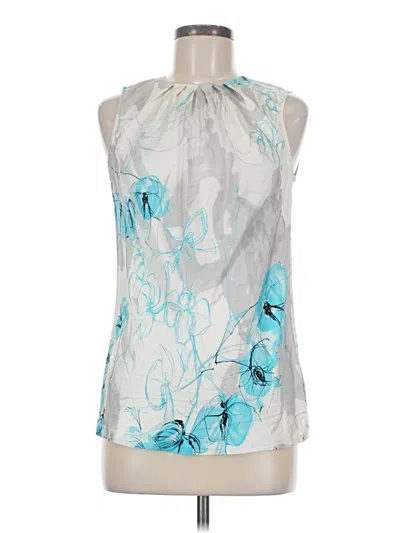 Pre-owned Talbots Sleeveless Blouse In Silver
