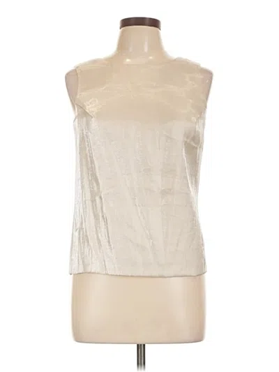 Pre-owned Talbots Sleeveless Blouse In Silver