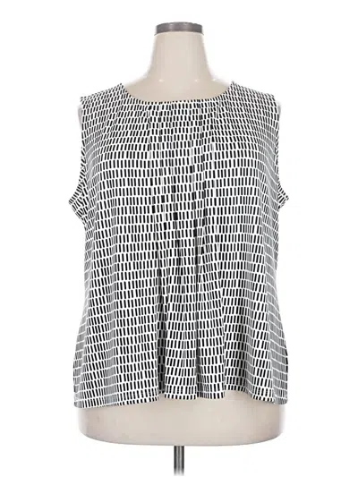 Pre-owned Talbots Sleeveless Blouse In Silver