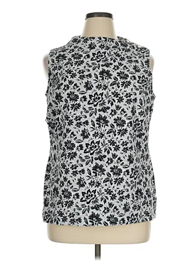 Pre-owned Talbots Sleeveless Blouse In Silver