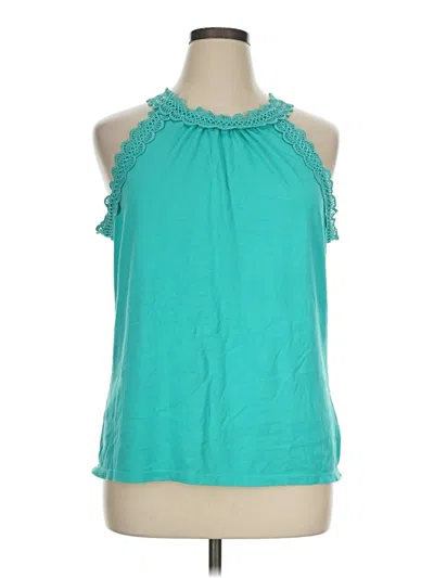 Pre-owned Talbots Sleeveless Blouse In Teal
