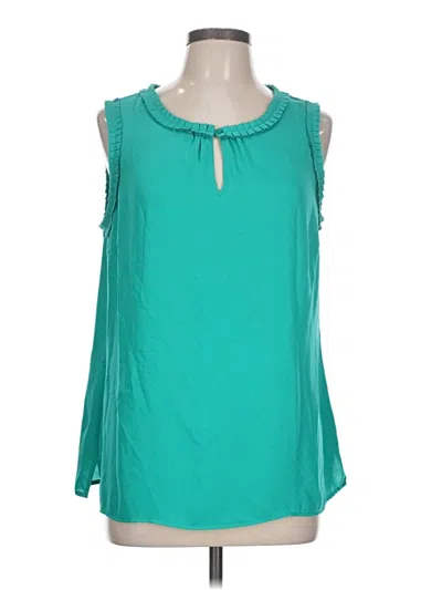 Pre-owned Talbots Sleeveless Blouse In Teal