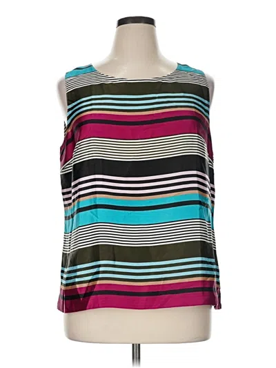 Pre-owned Talbots Sleeveless Blouse In Teal