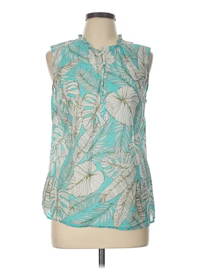 Pre-owned Talbots Sleeveless Blouse In Teal