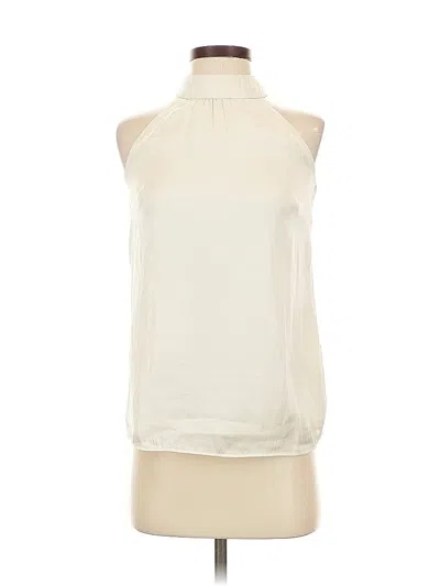 Pre-owned Talbots Sleeveless Blouse In White