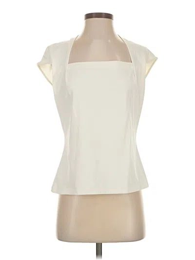 Pre-owned Talbots Sleeveless Blouse In White