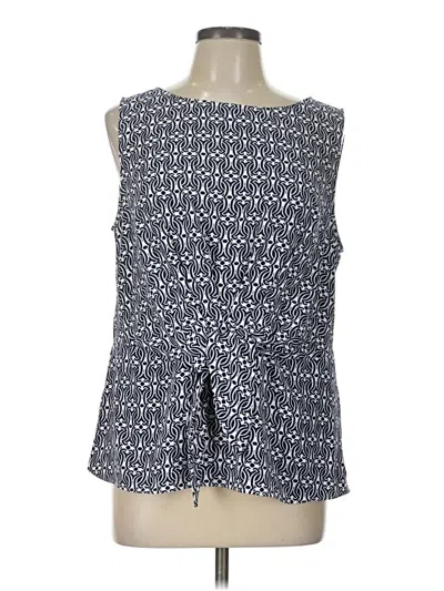 Pre-owned Talbots Sleeveless Blouse In White