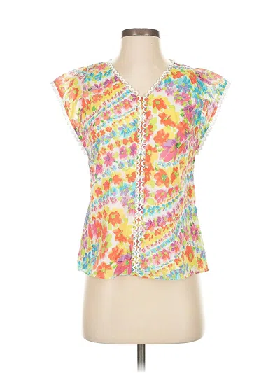 Pre-owned Talbots Sleeveless Blouse In Yellow