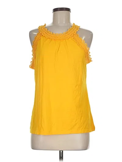 Pre-owned Talbots Sleeveless Blouse In Yellow