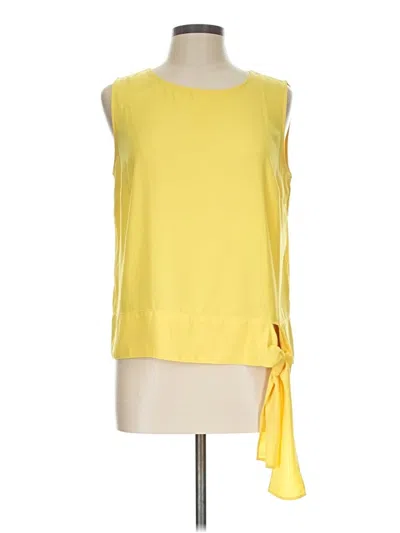 Pre-owned Talbots Sleeveless Blouse In Yellow