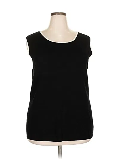 Pre-owned Talbots Sleeveless T-shirt In Black