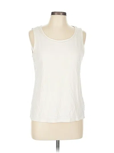 Pre-owned Talbots Sleeveless T-shirt In White
