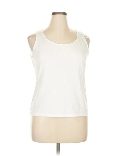 Pre-owned Talbots Sleeveless T-shirt In White
