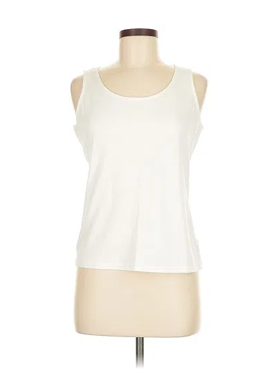 Pre-owned Talbots Sleeveless T-shirt In White