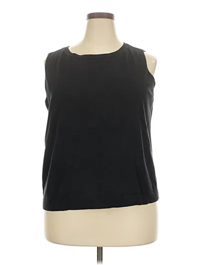 Pre-owned Talbots Sleeveless Top Black Boatneck Tops