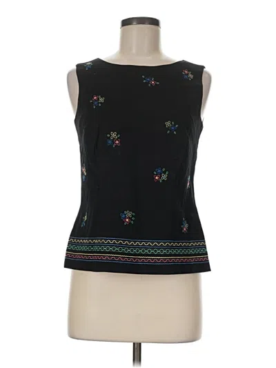 Pre-owned Talbots Sleeveless Top Black Boatneck Tops
