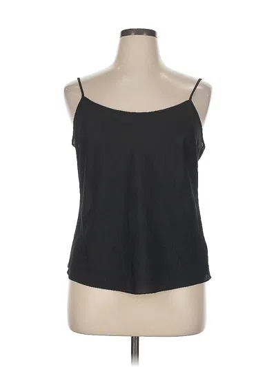 Pre-owned Talbots Sleeveless Top Black Scoop Neck Tops