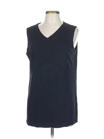 Pre-owned Talbots Sleeveless Top Black V Neck Tops