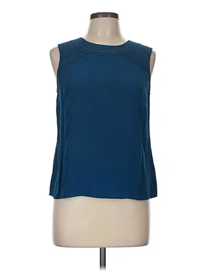 Pre-owned Talbots Sleeveless Top Blue Boatneck Tops