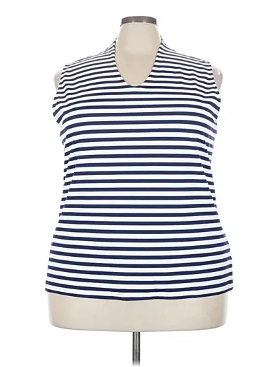 Pre-owned Talbots Sleeveless Top Blue V-neck Tops