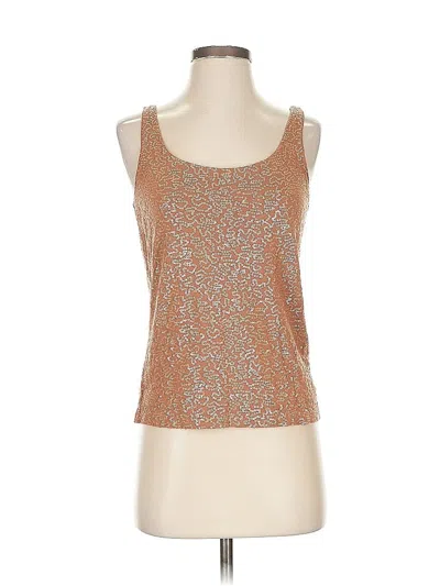 Pre-owned Talbots Sleeveless Top Brown Scoop Neck Tops