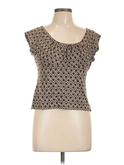 Pre-owned Talbots Sleeveless Top Brown Sweetheart Neckline Tops