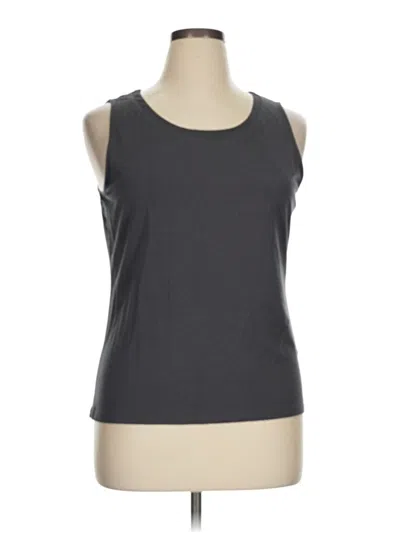 Pre-owned Talbots Sleeveless Top Gray Scoop Neck Tops