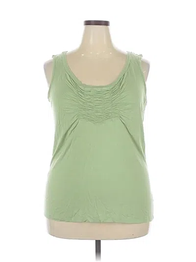 Pre-owned Talbots Sleeveless Top Green Sweetheart Neckline Tops