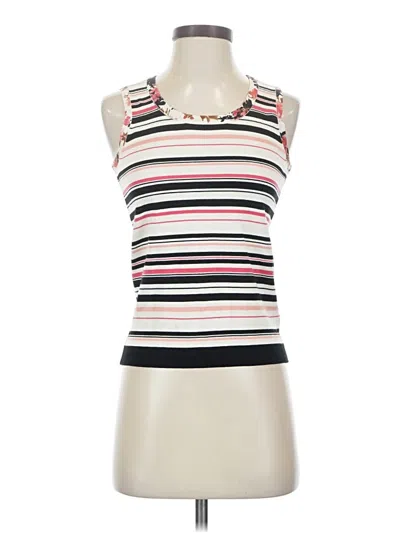 Talbots Sleeveless Top Ivory Halter Neckline Tops