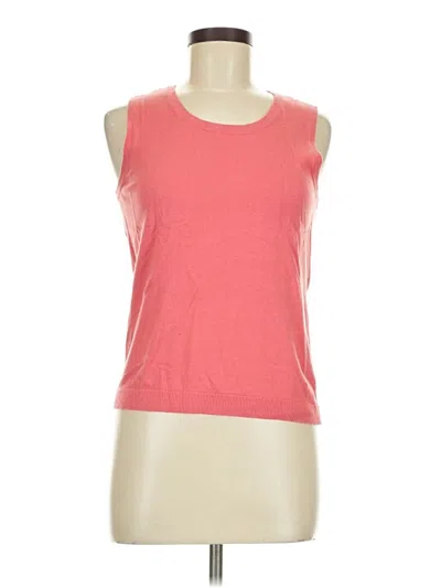 Pre-owned Talbots Sleeveless Top Orange Scoop Neck Tops