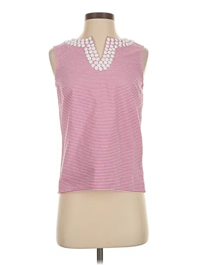Pre-owned Talbots Sleeveless Top Pink Collared Neckline Tops