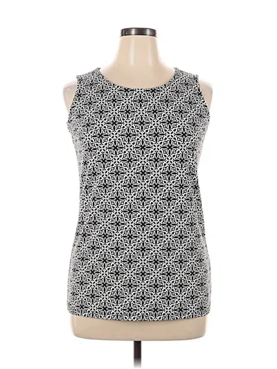 Pre-owned Talbots Sleeveless Top Silver Halter Neckline Tops