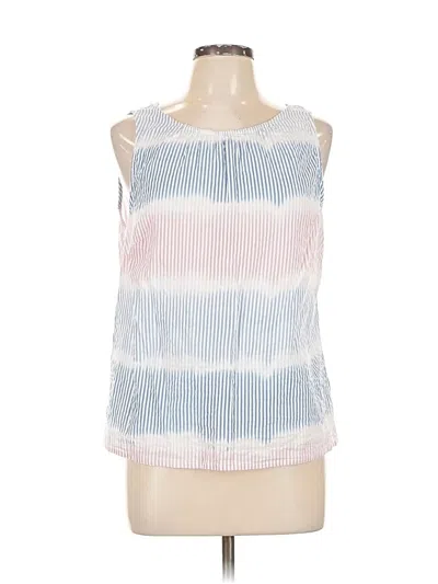 Pre-owned Talbots Sleeveless Top White Halter Neckline Tops