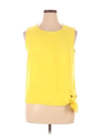 Pre-owned Talbots Sleeveless Top Yellow Boatneck Tops