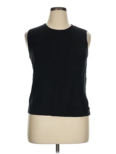 Pre-owned Talbots Sleeveless T-shirt In Black