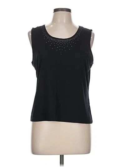Pre-owned Talbots Sleeveless T-shirt In Black