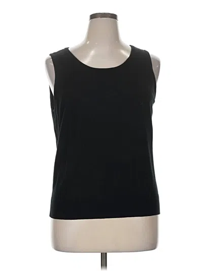 Pre-owned Talbots Sleeveless T-shirt In Black