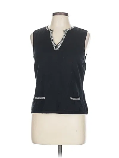 Pre-owned Talbots Sleeveless T-shirt In Black