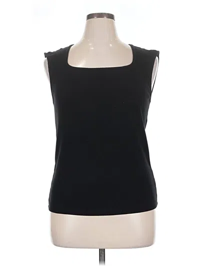 Pre-owned Talbots Sleeveless T-shirt In Black